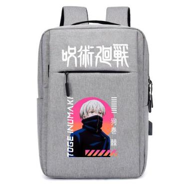 Imagem de Mochila USB Escolar Estampa Infantil Anime Jujutsu Kaisen Notebooks, T