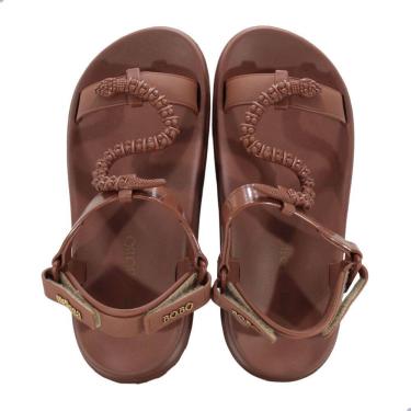 Imagem de Sandália Feminina Melissa Papete + Bo.Bô Adulto Marrom