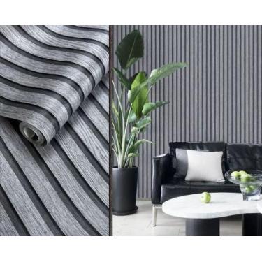 Imagem de 5 Metros Papel de parede revestimento perolado Auto adesivo 3D imitaça