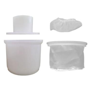 Imagem de Forma Queijo Minas Cobocó Prensa Cp500 + Dessorador + Touca - Injesul