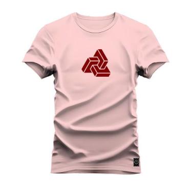 Imagem de Camiseta Plus Size Algodão T-Shirt Estampada Tridi - Nexstar, Rosa, G4