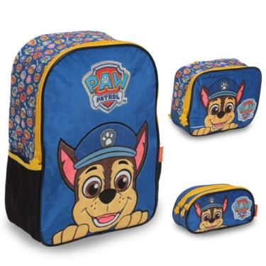 Imagem de Kit Mochila Infantil Com Lancheira Térmica Patrulha Canina - Plike