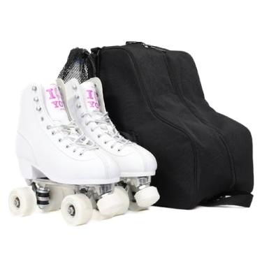 Imagem de Fydelity Bolsas de skate para mulheres | Mochila Converts 2 Roller Skate | Bolsa de patins resistente para meninos | Bolsa de patinação no gelo para meninas | Figura, acessórios de skate quádrupla,