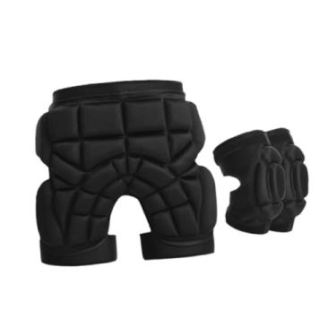Imagem de UGPLM Shorts acolchoados Proteção de quadril Almofada de proteção contra colisão EVA Suporte de equipamento Protetor de quadril Almofada para esqui Ciclismo, Size S