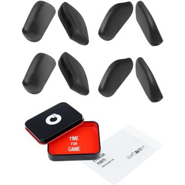 Imagem de OWORK 4 pares de protetores de nariz para óculos de sol de silicone ultra macio para Oakley Flak Jacket/Flak Jacket XLJ/Flak 2.0 OO9295/Flak 2.0 XL OO9188/Flak Draft, kit de reposição para óculos