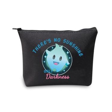 Imagem de JXGZSO Luna Star Gift There's No Sunshine Only Darkness Cosmetic Bag Animação Filme Amante Presente Lumalee Blue Makeup Bag, There's No Sunshine Only Darkness Black