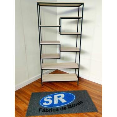 Imagem de Prateleira Industrial de Nichos Amadeirada - Sr fábrica de móveis