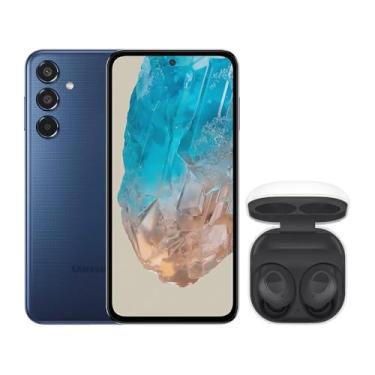 Imagem de Samsung Combo Celular M35 5G (256GB) - Azul Escuro + Galaxy Buds FE - Grafite