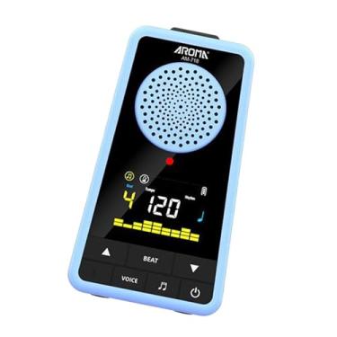 Imagem de Almencla Mini Metronoma Beat Tap fácil de usar de batida leve, metrônomo eletrônico, portátil para tambor de violino portátil para piano de flauta, Azul