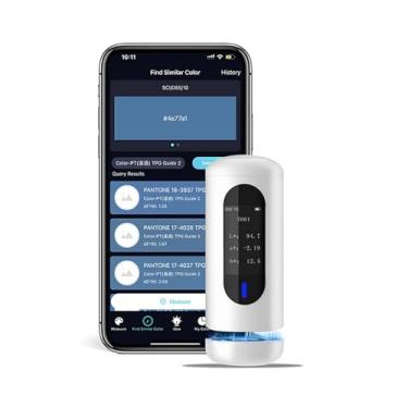 Imagem de Mini 4 Colorímetros Tinta Ferramenta de Correspondência de Cores RGB HEX Leitor Snap Match Pro Color Meter Digital Colors Values