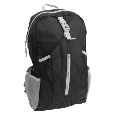 Imagem de Mochila de Caminhada, Pano Oxford Dobrável Grande Capacidade Esportiva Mochila para Viagens de Caminhada (Preto)