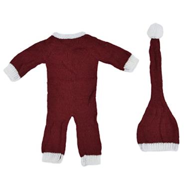 Imagem de Venda Louca Suportes de fotografia infantil, fácil limpeza linda roupa fotográfica de mohair para recém-nascidos delicada respirável com chapéu para casa para loja de fotografia por 0(Chapéu + peça ú
