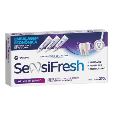 Imagem de Creme Dental Sensifresh Alivio Imediato 3 X 90 gr - NAO INFORMADO