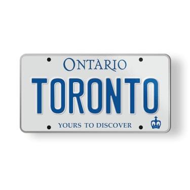 Imagem de Toronto Ontario Canada State License Plate Style Magnet for Car Fridge Locker Metal Door - 9 cm