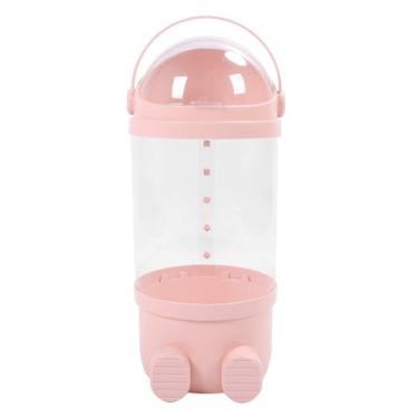 Imagem de Tubo de Armazenamento de Animais de Pelúcia de Animais de Pelúcia de 65cm de Plástico Transparente Organizador de Brinquedos Exibir Balde para Quarto de Sala de Jogos (Rosa)