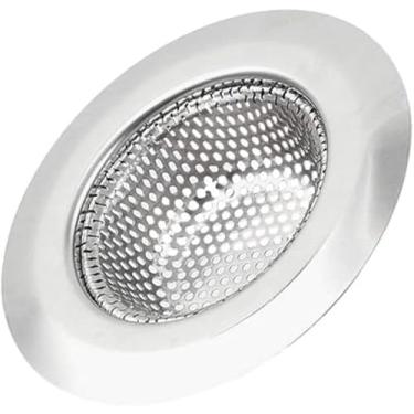 Imagem de Filtro de Inox para Ralo de 11,5cm de Cozinha tipo Industrial Proteção Eficiente Contra Entupimentos em Pias e Banheiros, Fácil de Instalar e Limpar