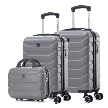 Imagem de Kit Mala Bordo 3 Peças com Frasqueira + 10kg + 8kg ANAC - Geral, P015 