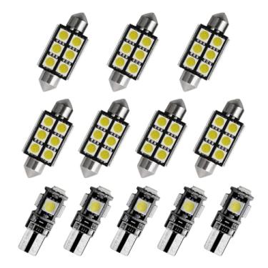 Imagem de 8X-SPEED 12 peças Lâmpada LED interior 5050 chip para Kia Sportage MK3 2011–2016 Feito leitura porta-luvas porta-malas espelho viseira de sol luz