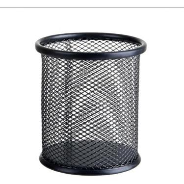 Imagem de Zhuluck Suporte de caneta de malha de metal preto para escritório, escritório, escritório, papelaria, organizador de lápis, artigos de papelaria, acessórios de mesa, organizadores de espaço de