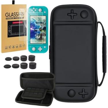 Imagem de Case para Nintendo Switch Lite + Pelicula De Vidro + 8 Grip