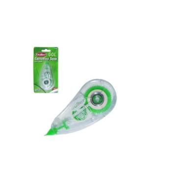 Imagem de Corretivo Em Fita Corretiva 6mx5mm Escolar Branquinho Kit 2 - Goller