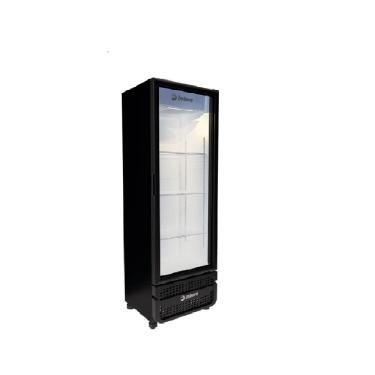 Imagem de Expositor Vertical Imbera 485 Litros Porta de Vidro Preto VRS16 - Bivolt