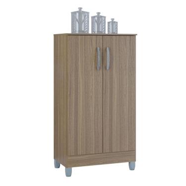 Imagem de Armário Multiuso 2 Portas Pequeno Castanho - Poquema