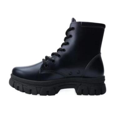 Imagem de Bota Coturno Infantil Tratorado Blogueirinha LUELUA, Preto, 27/28