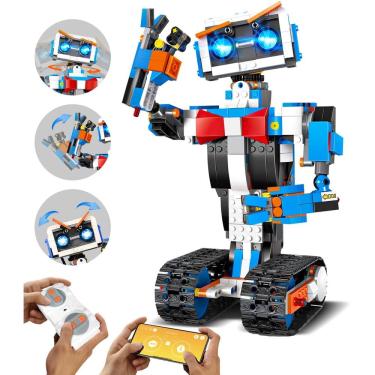 Imagem de Kit de construção de robôs STEM Aukfa para meninos de 8 a 12 anos com aplicativo e controle remoto