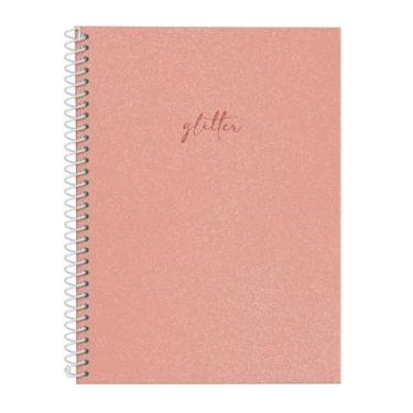 Imagem de Caderno Universitário Feminino Solid Glitter Pessêgo 1 Mat