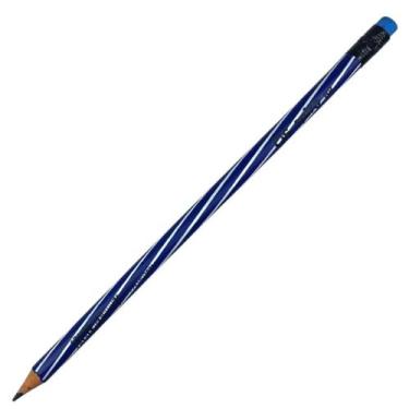 Imagem de Lápis Preto HB Spiro com Borracha Colorido - CIS, Azul