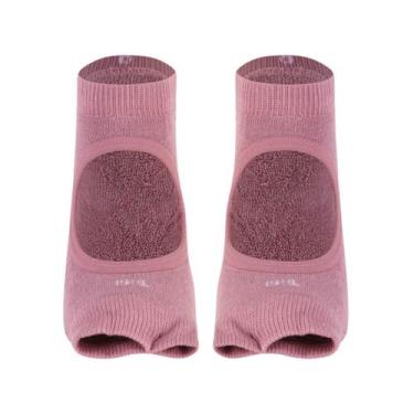 Imagem de Meia Feminina Pilates Trifil Antiderrapante Dedos Livres Aderente, Mal