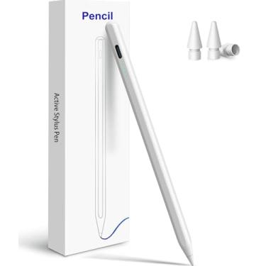 Imagem de Caneta Stylus para iPad Pencil 10ª geração (2018-2025), carregamento rápido Apple Pencil com sensibilidade de inclinação de rejeição da palma, compatível com iPad 6/7/8/9/25.4 cm, Pro 27.9 cm/32.8 cm