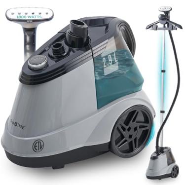 Imagem de True & Tidy Commercial Standing Clothes Steamer, Heavy Duty with 90+ mins of Steam Time, For Home and Commercial Use, 1800 watts of Powerful Steam, Wheels for Easy Movement, 3 Settings (Gray)
