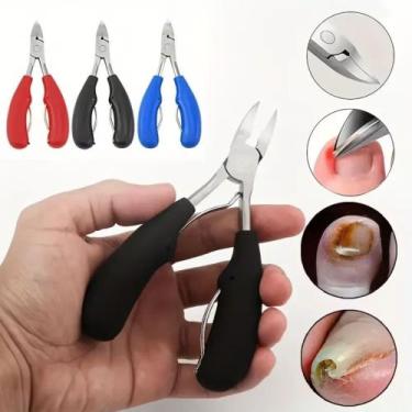 Imagem de Alicate De Corte Unha 2 molas Profissional para Manicure Pedicure e po