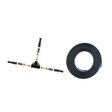 Imagem de Dynwave Conector hidráulico do soldador de óleo hidráulico kit de freio hidráulico Substituição peças sobressalentes 1 reboque 2 Splitter de mangueira de, T Shaped