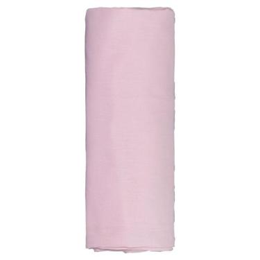 Imagem de Lençol Avulso Liso com Elástico para Berço Baby Joy, Rosa 