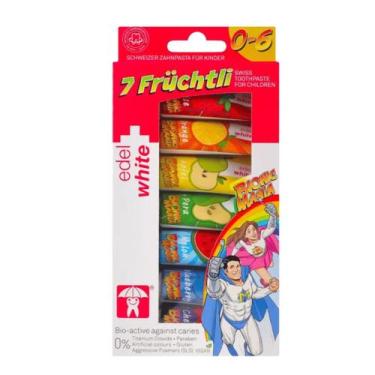 Imagem de Kit C/7 Creme Dental Infantil Sabores Diversos - Edel White