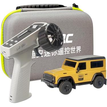 Imagem de captainrc Ldarc 1:64 Escala Mini Rc Truck Rtr Rc Rock Crawler 2.4Ghz Hobby Grade Controle Remoto Carro Modelo Veículo Rc Buggy (R01-Amarelo)