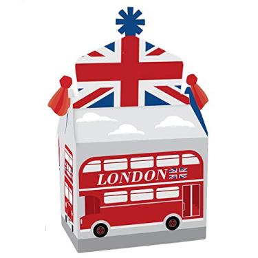 Imagem de Big Dot of Happiness Cheerio, London - de festa em caixa de lembranças - Caixas de mesa de festa britânicas para o Reino Unido - Conjunto com 12