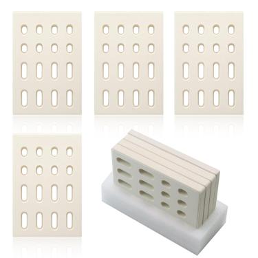 Imagem de Derurizy Tijolo cerâmico, substituição de domador de chamas radiante de cerâmica para churrascos Galore Grand Turbo, Grand Hall, Members Mark Grills, Briquetes de cerâmica de placa térmica, 19 cm x 12