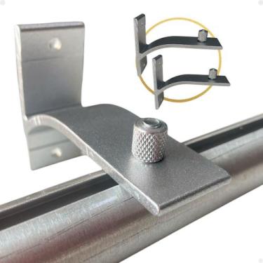 Imagem de Kit 2 Suportes Inove 100% Aluminio Trilho Suíço Ou Varão Wave - Varias