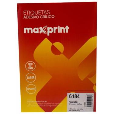 Imagem de Etiqueta 6184 ink/las 84,7,x101,mm 100fls maxprint