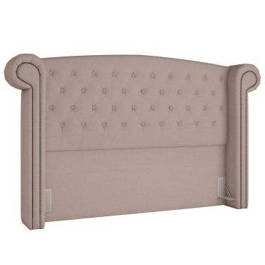 Imagem de Cabeceira Cama Casal 140cm Provença P02 Linho Bege Cru - Mpozenato