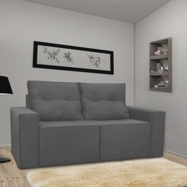 Imagem de Sofá 2 Lugares Onix 1,80m Para Sala Confortavel Sued Herrero Cor:cinza