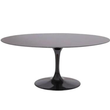 Imagem de Mesa De Jantar Tulipa Saarinen 198X122 Cm Preto