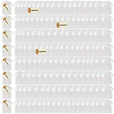 Imagem de Lsgoodcare Fone de ouvido de silicone de substituição para fones de ouvido de cogumelo compatível com Motorola Kenwood Icom Yaesu Baofeng HYT Midland Cobra Radio Surveillance auricular de tubo acústico, white-100pcs