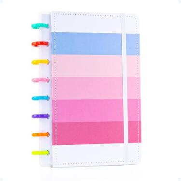 Imagem de Caderno Capa Dura Escolar De Discos 80 Folhas A5 Inteligente - Hxt, Ro