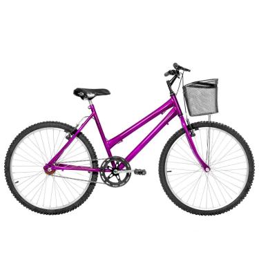 Imagem de Bicicleta Feminina Aro 26 Mtb Alumínio Natural Cor Violeta