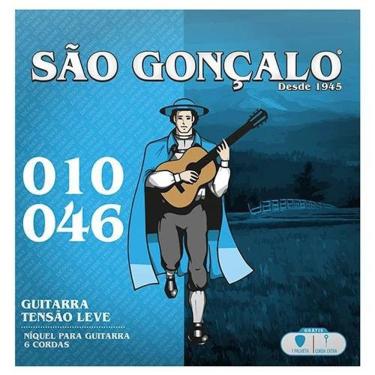 Imagem de Jogo De Cordas Niquel P-guitarra 0.010" - 0.046" Tensão Leve São Gonçalo